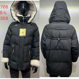 Фотография Куртка женская зимняя 7705 black р.S-L "Yafeier" недорого оптом от прямого поставщика