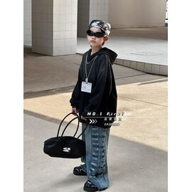 Фотография Худи детский на мальчика 303087 black р.120-170 "Yalisi" недорого оптом от прямого поставщика