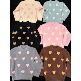 Фотография Свитер детский на девочку 331 grey р.110-150 "Yalisi" недорого оптом от прямого поставщика