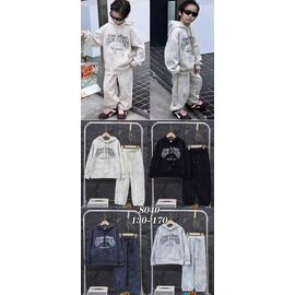 Костюм дитячий спортивний на хлопчика 8040 grey р.130-170 "Yalisi" недорого оптом від прямого постачальника