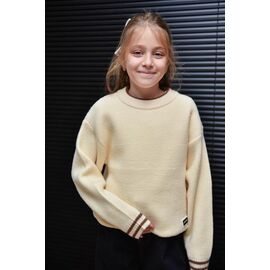 Фотография Свитер детский на девочку 812 l.beige р.110-150 "Yalisi" недорого оптом от прямого поставщика