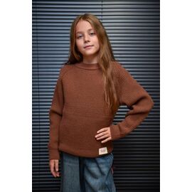 Светер Дитячий на дівчинку 817 brown р.110-150 "Yalisi" недорого оптом від прямого постачальника