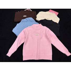 Светер Дитячий на дівчинку 830 black р.130-170 "Yalisi" недорого оптом від прямого постачальника