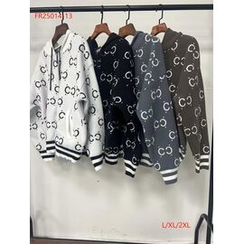 Кофта жіноча тепла FR25014-13 grey р.L-2XL "Immei" недорого оптом від прямого постачальника