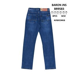 Фотография Джинсы мужские BR9583 blue р.32-40 "God Baron" недорого оптом от прямого поставщика