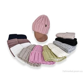 Жіноча шапка Зима KL3 mix (5 шт. р.сіткаOne size) "TUZZI" недорого оптом від прямого постачальника