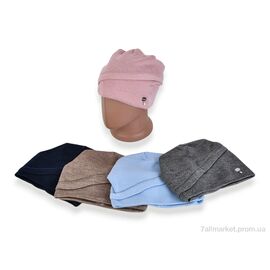 Жіноча шапка Зима R1 mix (5 шт. р.сіткаOne size) "TUZZI" недорого оптом від прямого постачальника