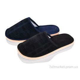 Тапки чоловічі домашні Весна/осінь N36 mix (12 пар р.40-45) "Inblue" недорого оптом від прямого постачальника
