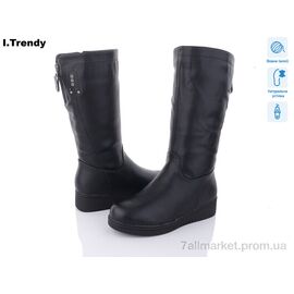 Чоботи жіночі зручні Зима 9002-1 (6 пар р.37-42) "Trendy" недорого оптом від прямого постачальника