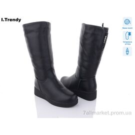 Чоботи жіночі зручні Зима 9001-1 (6 пар р.37-42) "Trendy" недорого оптом від прямого постачальника