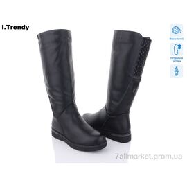 Чоботи жіночі зручні Зима DH191-1 (6 пар р.37-42) "Trendy" недорого оптом від прямого постачальника