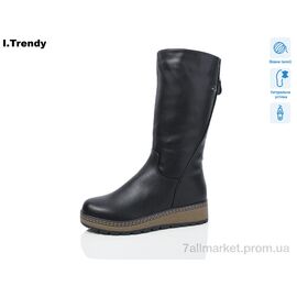 Чоботи жіночі зручні Зима DH2960-1 (6 пар р.37-42) "Trendy" недорого оптом від прямого постачальника