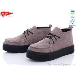 Черевики жіночі стильні Весна/осінь 299кофе з. (6 пар р.36-41) "ARTO" недорого оптом від прямого постачальника