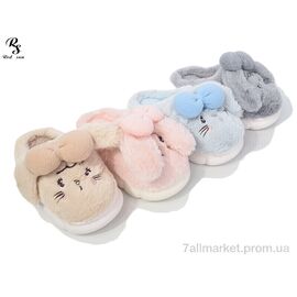 Фотография Тапки детские домашние Весна/осень X48 mix (24 пар р.25-30) "Red Sun" недорого оптом от прямого поставщика