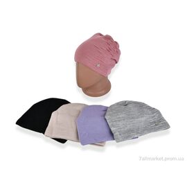 Жіноча шапка Зима R6 mix (5 шт. р.сіткаOne size) "TUZZI" недорого оптом від прямого постачальника