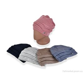 Жіноча шапка Зима R24 mix (5 шт. р.сіткаOne size) "TUZZI" недорого оптом від прямого постачальника