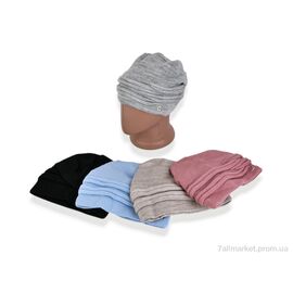 Жіноча шапка Зима R26 mix (5 шт. р.сіткаOne size) "TUZZI" недорого оптом від прямого постачальника