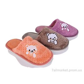 Фотография Тапки женские для дома Весна/осень L1835 mix (12 пар р.36-41) "Elmob" недорого оптом от прямого поставщика