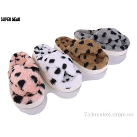 Тапки жіночі для будинку Весна/осінь PV323-32 mix (12 пар р.36-41) "Super Gear" недорого оптом від прямого постачальника