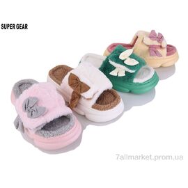 Тапки жіночі для будинку Весна/осінь 7809 mix (12 пар р.36-41) "Super Gear" недорого оптом від прямого постачальника