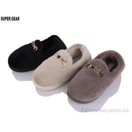 Тапки жіночі для будинку Зима 7805 mix (12 пар р.36-41) "Super Gear" недорого оптом від прямого постачальника