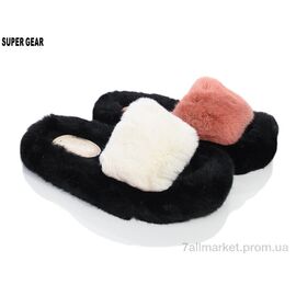 Фотография Тапки женские для дома Весна/осень PV323-19 wh-pink mix (12 пар р.36-41) "Super Gear" недорого оптом от прямого поставщика
