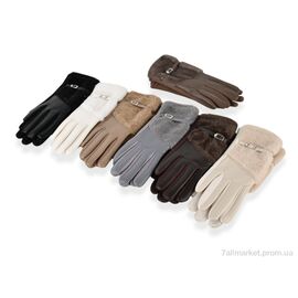 Рукавички жіночі Зима PJ07-36 норка mix (12 шт. р.сітка6,5-8,5) "TUZZI" недорого оптом від прямого постачальника