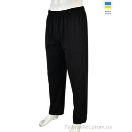 Спортивні штани чоловічі Весна/осінь 009-4 black (5 шт. р.сітка46-54) "Banko" недорого оптом від прямого постачальника