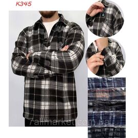 Фотография Рубашка мужская на флисе размер 48-56 (микс цв)"NICOLAS" недорого от прямого поставщика