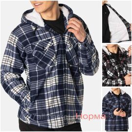 Сорочка чоловіча на хутрі розмір 48-56 (мікс кв) "NICOLAS" недорого від прямого постачальника