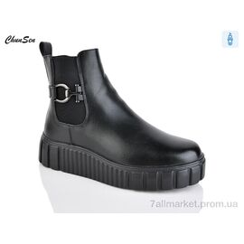 Фотография Ботинки женские стильные зима X163-1 (8 пар р.36-41) "Chunsen" недорого оптом от прямого поставщика