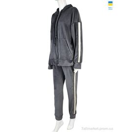 Спортивний костюм жіночий Зима 006-3 grey (4 шт. р.сітка52-58) "Banko" недорого оптом від прямого постачальника