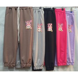 Штани дитячі спортивні на дівчинку B407 black р.2-6 "Baykush" недорого оптом від прямого постачальника