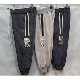 Фотография Штаны детские спортивные на мальчика B419 beige р.2-6 "Baykush" недорого оптом от прямого поставщика