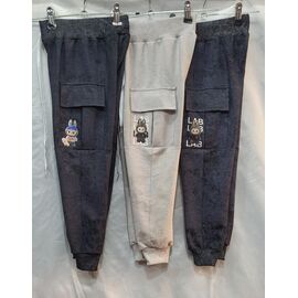 Фотография Штаны детские спортивные на мальчика B430 d.grey р.2-6 "Baykush" недорого оптом от прямого поставщика