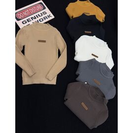 Светер Дитячий на хлопчика 838 beige р.110-150 "Yalisi" недорого оптом від прямого постачальника