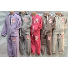 Костюм дитячий спортивний на дівчинку B414 grey р.2-6 "Baykush" недорого оптом від прямого постачальника