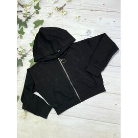 Кофта дитяча спортивна на дівчинку 777 black р.122-146 "Baykush" недорого оптом від прямого постачальника
