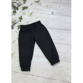 Фотография Штаны детские спортивные на девочку 555 black р.122-146 "Baykush" недорого оптом от прямого поставщика
