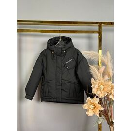 Куртка дитяча демісезонна на дівчинку 1117 black р.128-152 "Delfinka" недорого оптом від прямого постачальника