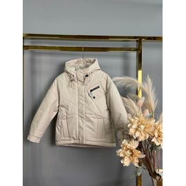 Куртка дитяча демісезонна на дівчинку 1117 l.beige р.128-152 "Delfinka" недорого оптом від прямого постачальника