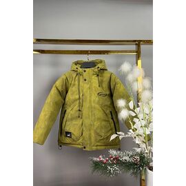 Фотография Курка детская зимняя на мальчика 25013 khaki р.128-146 "Delfinka" недорого оптом от прямого поставщика