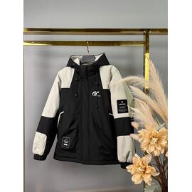 Фотография Куртка детская демисезонная на мальчика 25133 black р.152-170 "Delfinka" недорого оптом от прямого поставщика