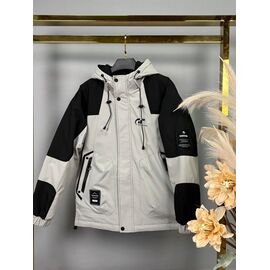 Фотография Куртка детская демисезонная на мальчика 25133 grey р.152-170 "Delfinka" недорого оптом от прямого поставщика