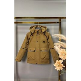 Куртка дитяча демісезонна на хлопчика 6011 coyot р.134-152 "Delfinka" недорого оптом від прямого постачальника