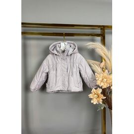 Куртка дитяча демісезонна на дівчинку 850 l.grey р.80-104 "Delfinka" недорого оптом від прямого постачальника