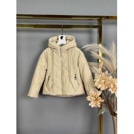 Куртка дитяча демісезонна на дівчинку 859 beige р.92-116 "Delfinka" недорого оптом від прямого постачальника