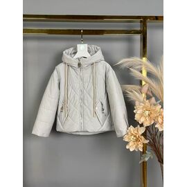 Куртка дитяча демісезонна на дівчинку 859 grey р.92-116 "Delfinka" недорого оптом від прямого постачальника