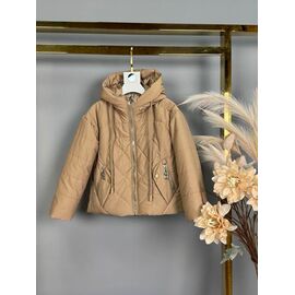 Куртка дитяча демісезонна на дівчинку 859 l.brown р.92-116 "Delfinka" недорого оптом від прямого постачальника