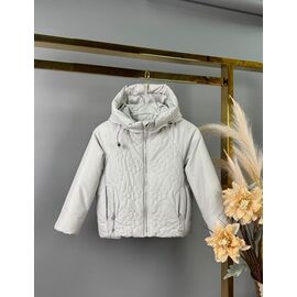 Куртка дитяча демісезонна на дівчинку 863 l.grey р.104-128 "Delfinka" недорого оптом від прямого постачальника